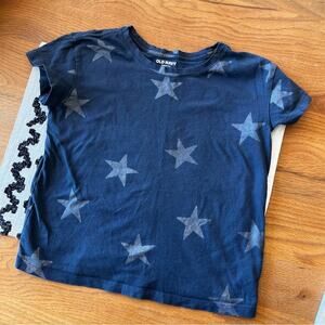 Old Navy Softest Tee Star Print Tee Shirt kids girls size Medium M 8